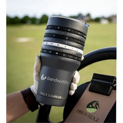 30 Oz. Tally Tumbler® Golf Stainless Steel Travel Mug